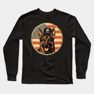 Patriotic German Shepherd Long Sleeve T-Shirt
